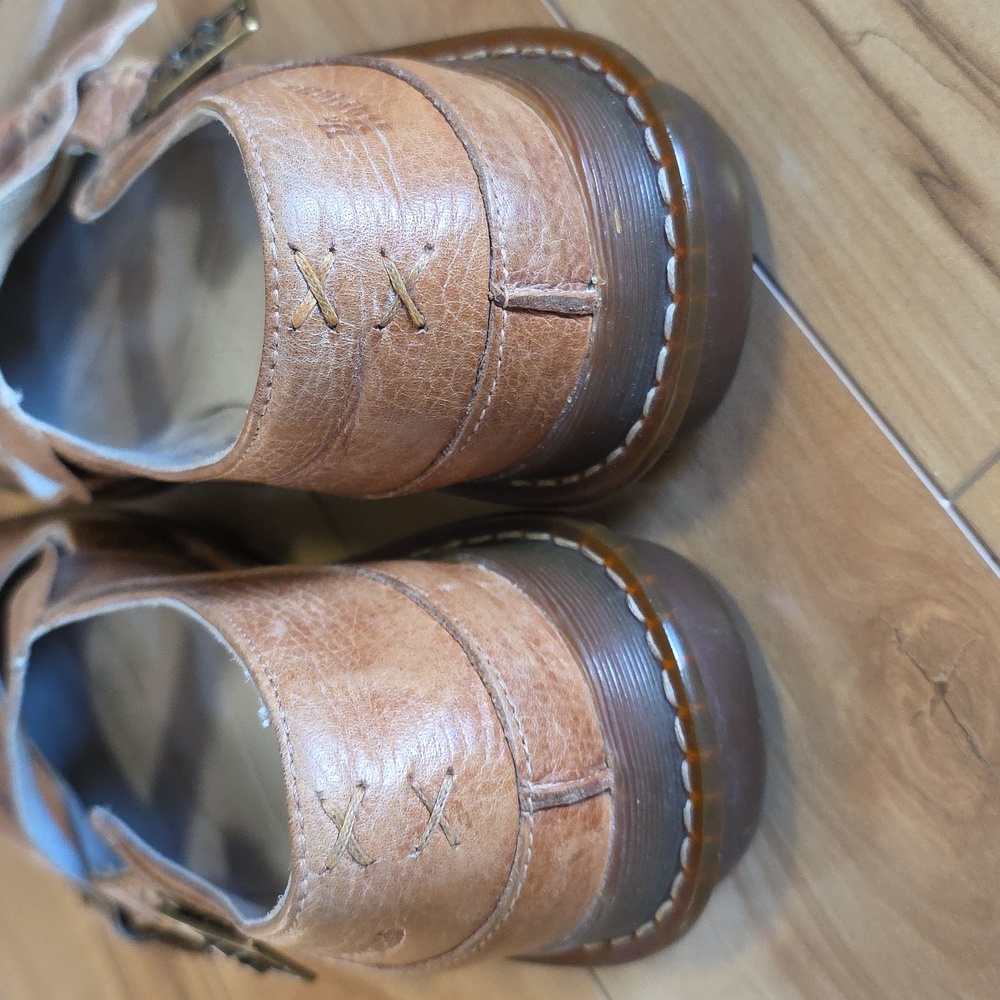 Dr. Martens Vintage Y2K Pebbled Caramel Tan Mary Jane UK 6 (8-8.5) Style 11507🌼 - Picture 9 of 10